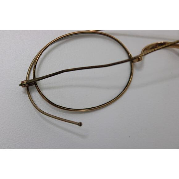 Antique J.K.O CO JKO Gold-Filled Oval Lens Scroll Bridge Reading Glasses Display main image 7